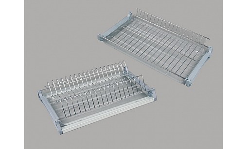 Сушилка для посуды в секцию 800мм Хром с профилем ДС ЕвроЛайн