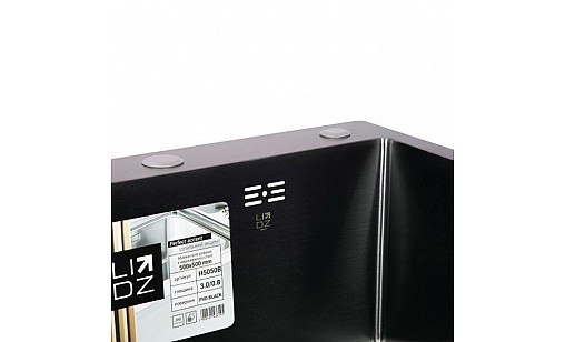Мойка нержавеющая LIDZ H5050B PVD Black Brush 3,0/0,8 мм с дозаторомм черный Мойка нержавеющая LIDZ H5050B PVD Black Brush 3,0/0,8 мм с дозаторомм черный