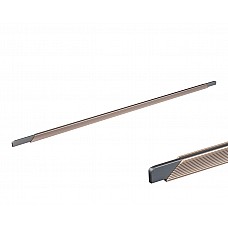 Ручка профільна DL 9389/672 ChSl/GR Шампань Рифлений/Графіт ДС