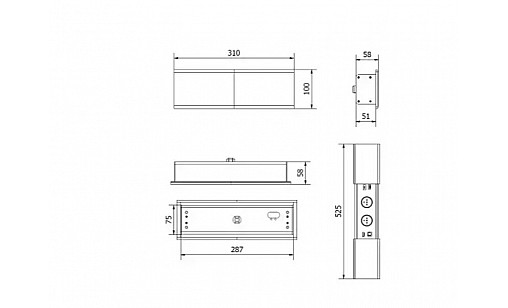 Блок розеток 2 шт PRESTINO SCHUKO USB А С QC RJ45, HDMI AE-PB2SPRES-20 GTV