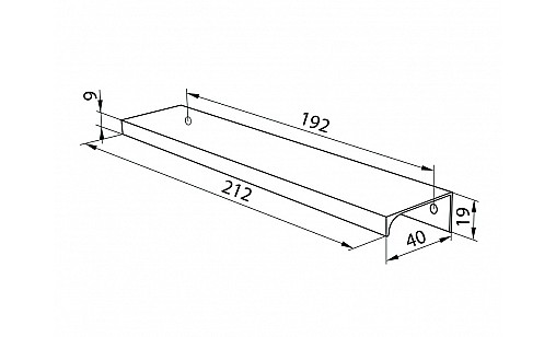 Ручка DV-002А/192 L-212 BLKM Черный Матовый ДС СтандартЛайн Ручка DV-002А/192 L-212 BLKM Черный Матовый ДС СтандартЛайн