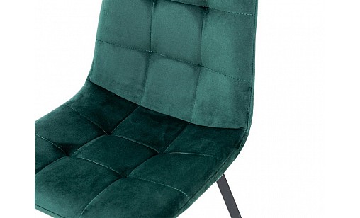 Стілець МЕНТОС чорний/велюр зелений Стілець МЕНТОС чорний/велюр зелений