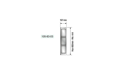 Лоток TRAYBOND 107 мм с тройным отделением, белый, 105-83-03-302 Лоток TRAYBOND 107 мм с тройным отделением, белый, 105-83-03-302