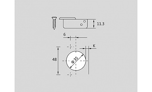 ДТС Петля угловая -45* C89R686 SNAP-ON