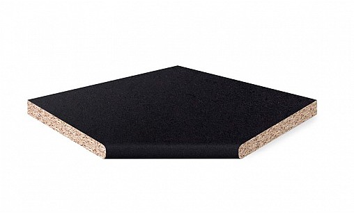 Кутовий елемент LUXEFORM L015 Платиновий Чорний 1L R13 900х900х38 мм