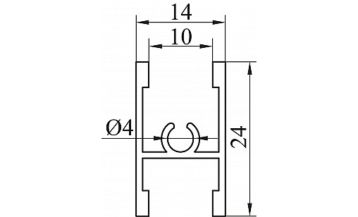 Профіль з'єднувальний L-5,5м Золото ДС СтандартЛайн Профіль з'єднувальний L-5,5м Золото ДС СтандартЛайн