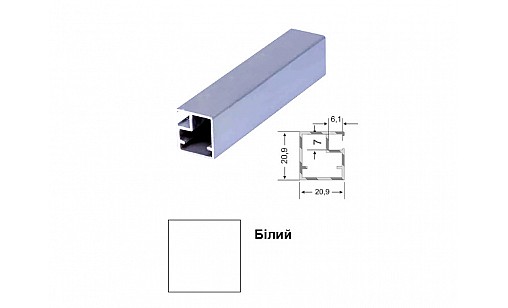 Профиль рамочный SD-103 белый, 5,5м