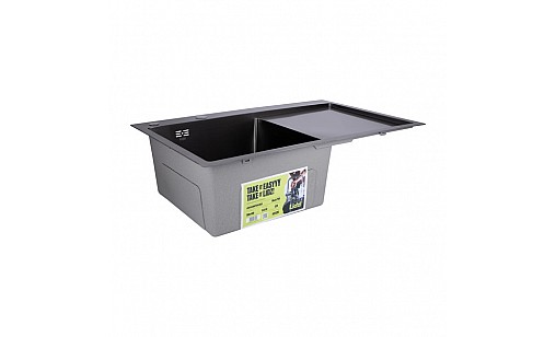 Мийка нержавіюча LIDZ H7849BR PVD Black Brush 3,0/1,0 мм з дозатором крило справа чорний Мийка нержавіюча LIDZ H7849BR PVD Black Brush 3,0/1,0 мм з дозатором крило справа чорний