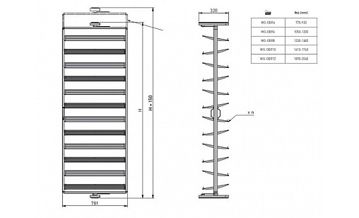 Поворотна полиця для взуття GTV ELITE (4 полиці) Білий WG-OBR4-10 GTV Поворотна полиця для взуття GTV ELITE (4 полиці) Білий WG-OBR4-10 GTV