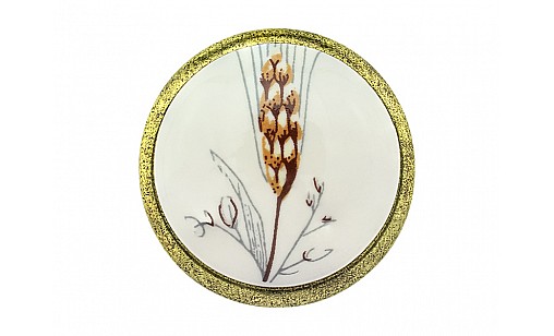 Ручка мебельная DC DG 195G4 бронза старая/MLK5 колосок (DG 19 G4/05M) (SL)