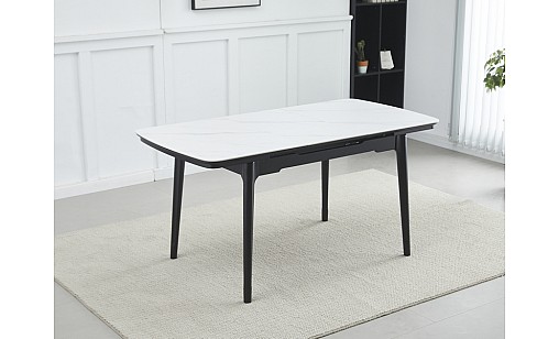Стол обеденный Askold 1200(1600)*800*760 Snow White Matt Стол обеденный Askold 1200(1600)*800*760 Snow White Matt