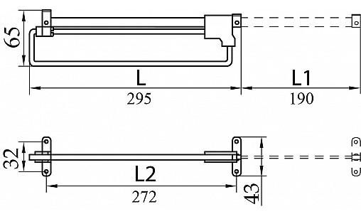 Микролифт L-300мм ДС ОптимаЛайн