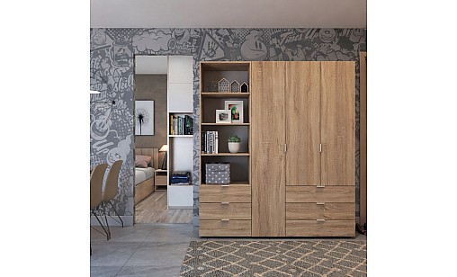 Пенал ASTI Дуб Тахо