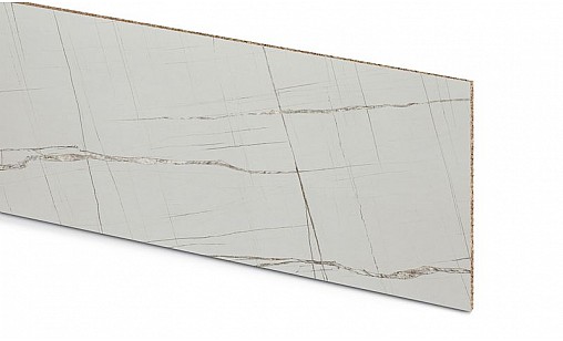Стінова панель LUXEFORM L154 Мармур Астурія бекинг пластик білий 3050х800х10 мм