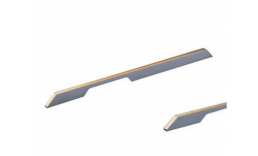 Ручка профільна DL 9355/0576 GR/GSl Графіт/Золото Рифлене ДС