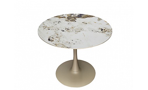 Стіл обідній Opal D900*750 Pandora Glossy/Sahara leg