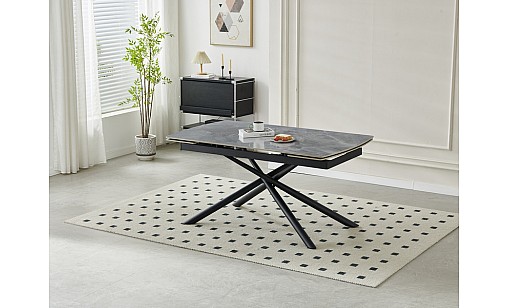 Стіл обідній Philip1600(2200)*900*750 Pradas Glossy