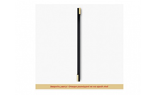 Ручка Bravo Viola (Long Viola) 560 мм чорний золото FX-184-560-04/16