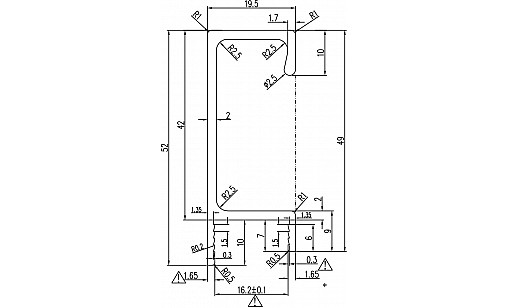Ручка-профиль Н-3 16мм L-3,95м накладная WHT Белый ДС СтандартЛайн