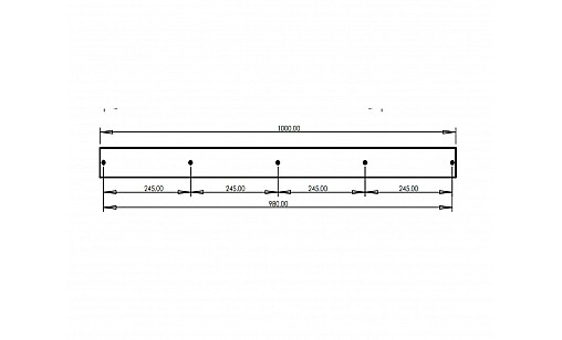 Ручка профільна UA 04/0980 ZM Золото Матове ДС