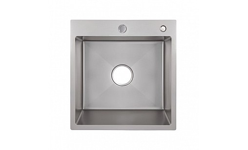 Мойка нержавеющая LIDZ H5050G PVD Grey Brush 3,0/1,0 мм с дозатором серый