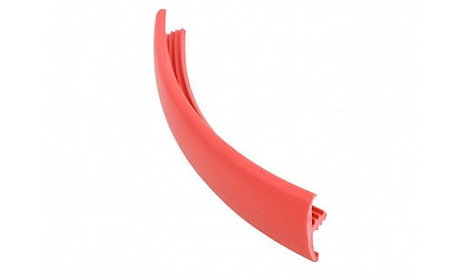 Профиль гибкий Т-образный под плиту 16мм Красный однотонный 127 ДС