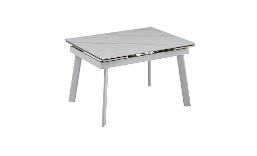 Стіл обідній Velvet 1200(1800)*900*760 Snow White Matt/white legs