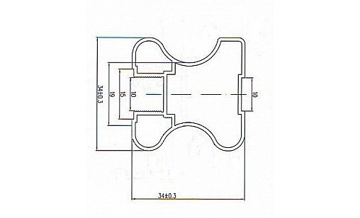 Профіль вертикальний закритий L-5,1м Венге ДС СтандартЛайн Профіль вертикальний закритий L-5,1м Венге ДС СтандартЛайн
