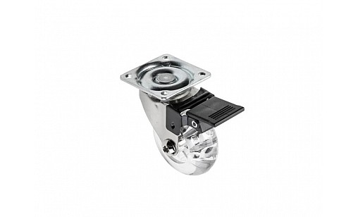 Меблевий ролик BRAZYLIA d 50 з фіксатором прозорий KM-RD-50-CF GTV