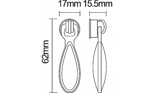 Ручка KR 31 OAB G4 Бронза Античная ДС ОптимаЛайн Ручка KR 31 OAB G4 Бронза Античная ДС ОптимаЛайн