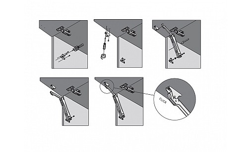 Подъемный механизм MINILIFT NEW 5-6 кг хром PD-MINILIFTNEW-STRONG GTV