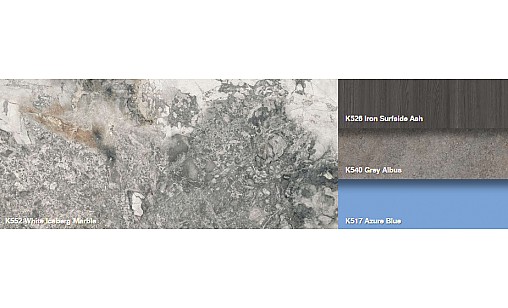 Стільниця K552 SU Білий Айсберг Мармуровий 4100х600х38 1U вологостійка Kronospan