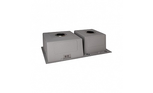 Мойка нержавеющая LIDZ H7843 PVD Black Brush 3,0/1.0 мм двойная с дозатором черный