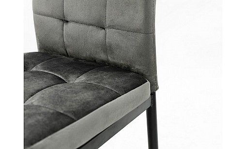 Стілець АЙС чорний/велюр графіт Стілець АЙС чорний/велюр графіт