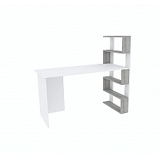 Компьютерный стол Robert правый Белый/Монолит