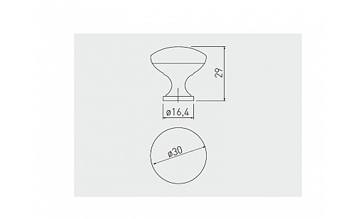 Ручка TERNI d-30 мм Алюминий GZ-TERNI-1-05 GTV Ручка TERNI d-30 мм Алюминий GZ-TERNI-1-05 GTV