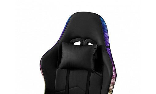 Крісло геймерське TRITON чорне з LED-підсвіткою