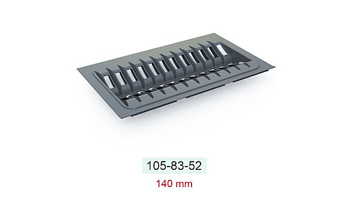 Лоток TRAYBOND для тарелок 290*480*50 антрацит, 105-83-52-309