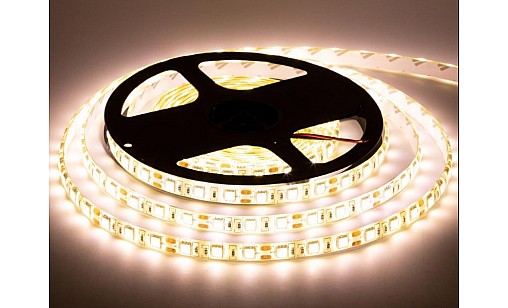 Стрічка світлодіодна 12V 5050-60 WW IP20/14.4W теплий білий MTK