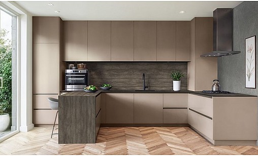 Компакт-плита LUXEFORM S165 Шелдон / чорне ядро 4200х1400х12 мм