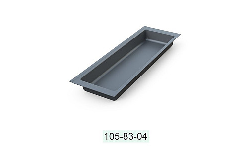 Лоток TRAYBOND 157 мм с одним отделением, антрацит, 105-83-04-309