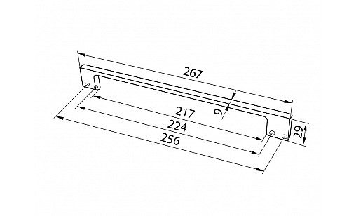 Ручка D-705/224-256 G2 Хром BIG ДС СтандартЛайн Ручка D-705/224-256 G2 Хром BIG ДС СтандартЛайн