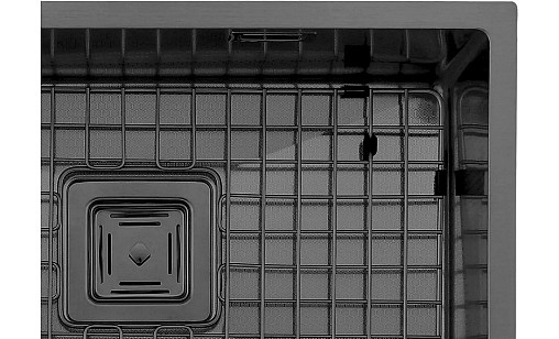 Мойка нержавеющая FABIANO Quadro 53 Celldecor Nano Graphite 8216.401.1528