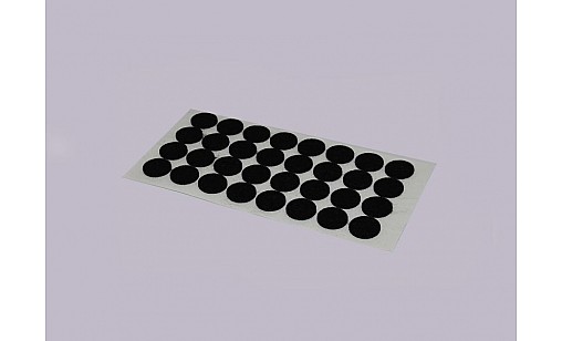 Самоклейка мягкая для ножек черная д=24мм
