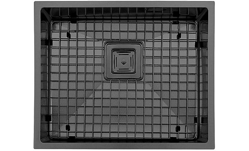 Мойка нержавеющая FABIANO Quadro 53 Celldecor Nano Graphite 8216.401.1528