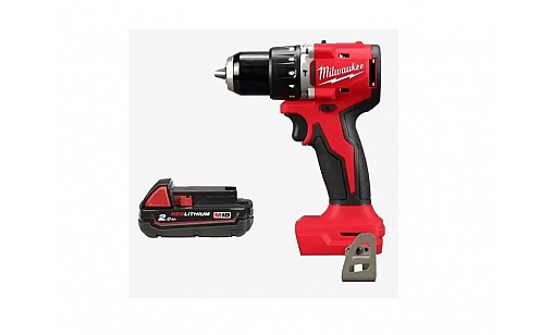 Дриль-шурупокрут з ударом акумуляторний MILWAUKEE, M18 BLPDRC-0, 60Нм ( акк., M18 B2 (5Aг))