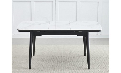 Стол обеденный Askold 1200(1600)*800*760 BL White Glossy Стол обеденный Askold 1200(1600)*800*760 BL White Glossy