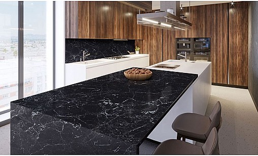 Стільниця LUXEFORM L014 Чорний Мармур 2U R6 4200х800х28 мм вологост.