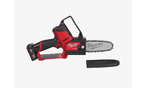 Пила цепная аккумуляторная MILWAUKEE, M12 FUEL FHS-602X, 150мм (  зарядное устройство, 2 аккум.Х 6Аг, HD кейс)