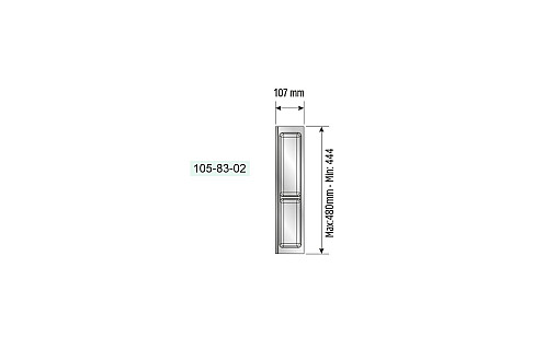 Лоток TRAYBOND 107 мм с двойным отделением, белый, 105-83-02-302 Лоток TRAYBOND 107 мм с двойным отделением, белый, 105-83-02-302
